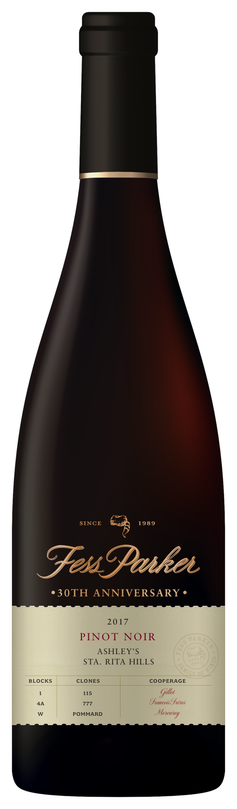 Fess Parker Wine Shop - Products - 2017 Ashley's Pinot 30th