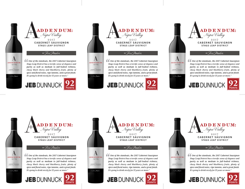 6-Up Shelftalker for Stags Leap District Cabernet Sauvignon