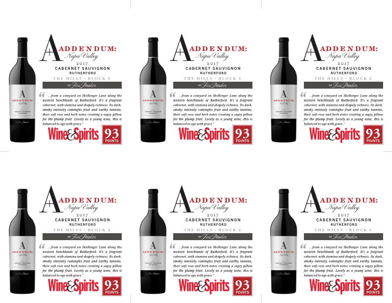 6-Up Shelftalker for The Hills Block 6 Cabernet Sauvignon