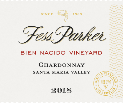 Label for Bien Nacido Vineyard Chardonnay