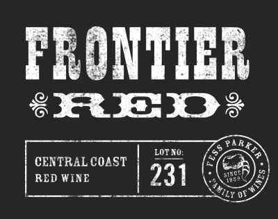 Label for Frontier Red