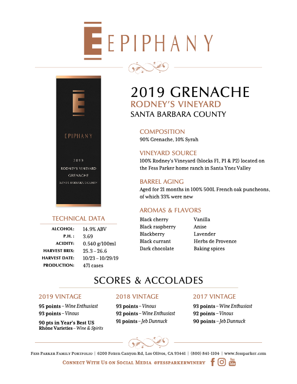 Product Sheet for Grenache