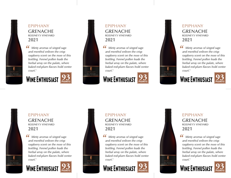6-Up Shelftalker for Grenache