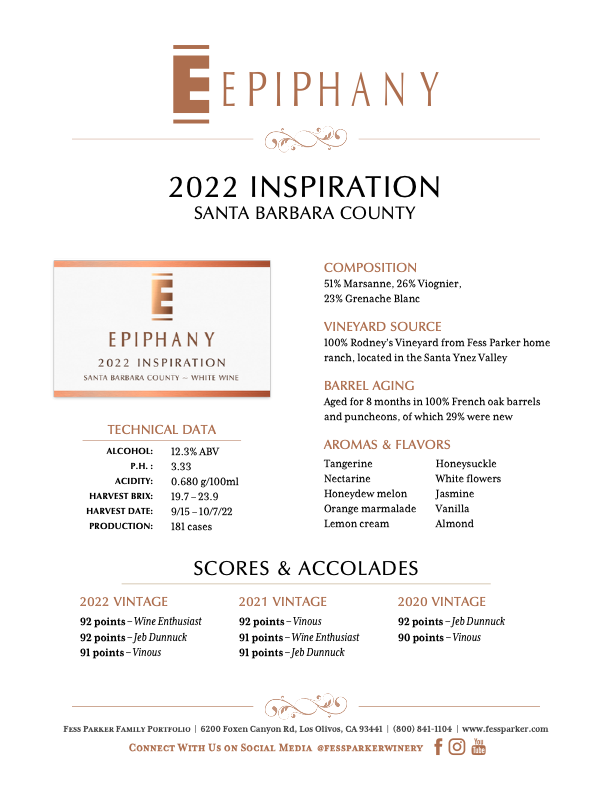 Product Sheet for Inspiration White