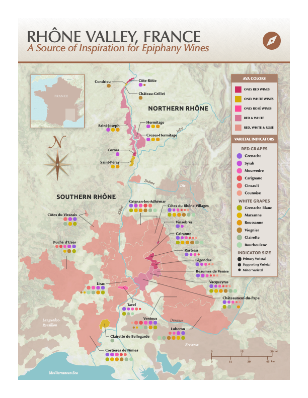 Rhône Valley Map