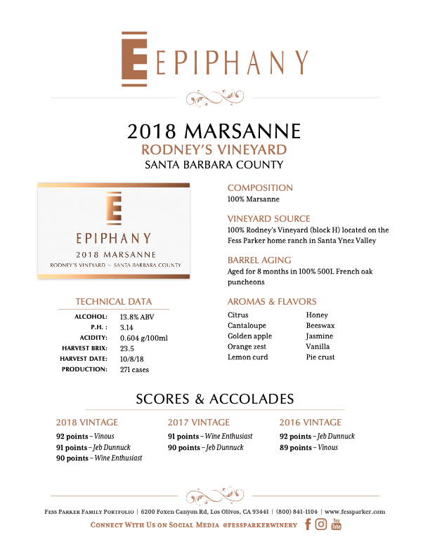 Product Sheet for Marsanne