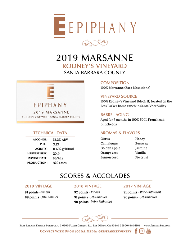 Product Sheet for Marsanne