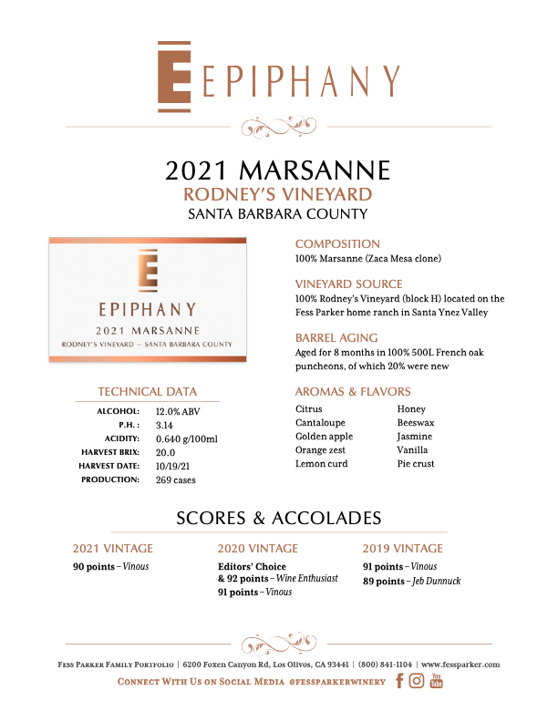 Product Sheet for Marsanne