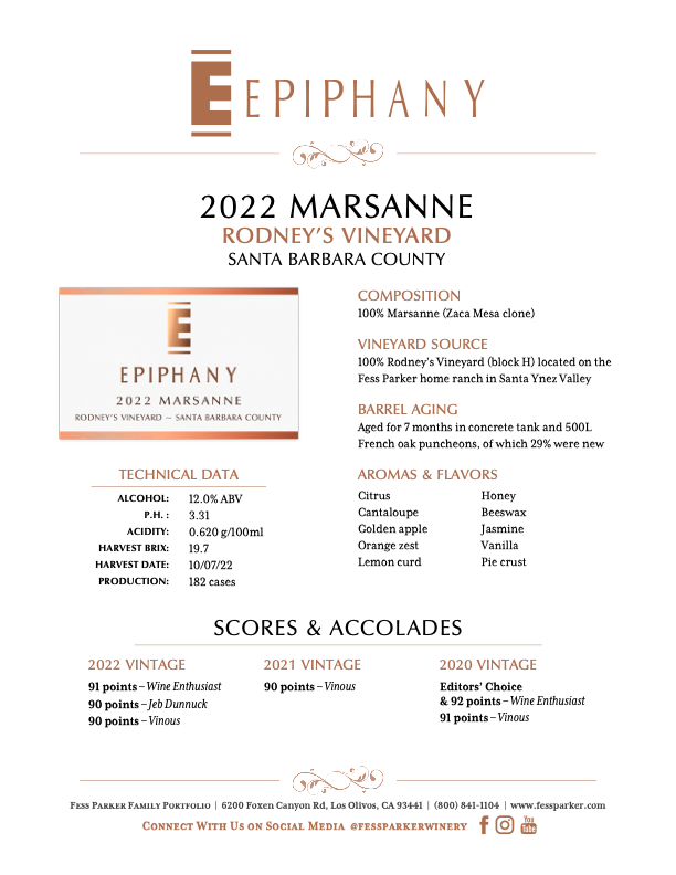 Product Sheet for Marsanne