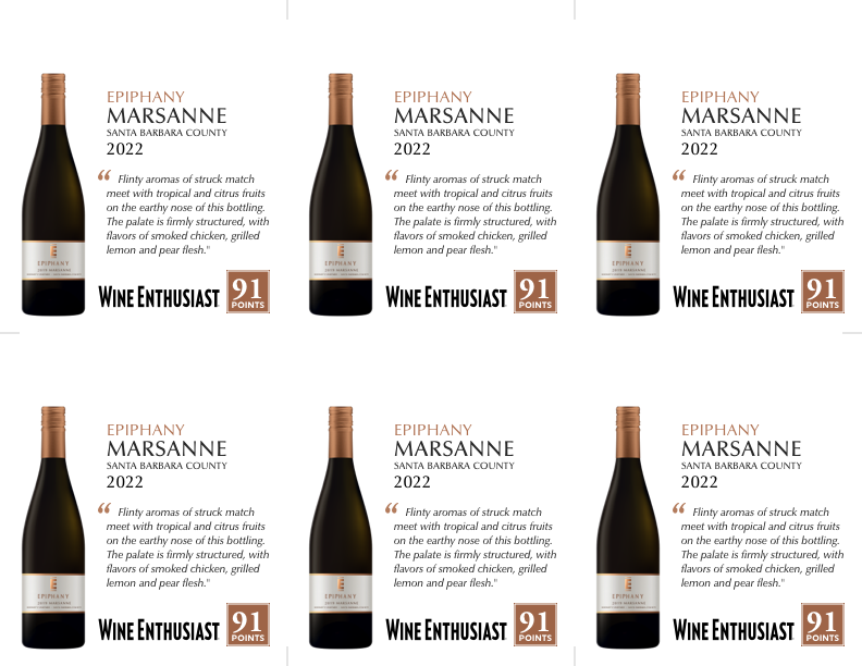 6-Up Shelftalker for Marsanne