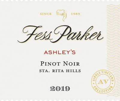 Label for Ashley's Pinot Noir