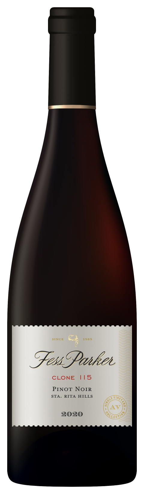 Bottle shot of Clone 115 Pinot Noir