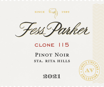 Label for Clone 115 Pinot Noir