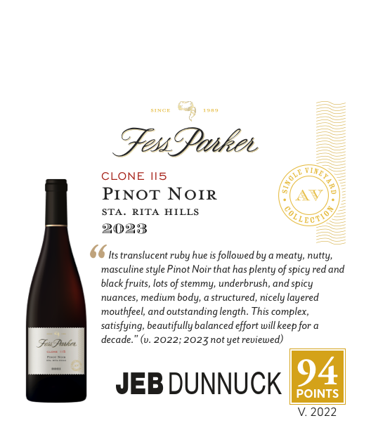1-Up Shelftalker for Clone 115 Pinot Noir