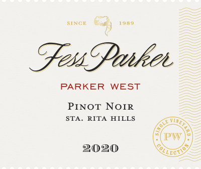 Label for Parker West Pinot Noir