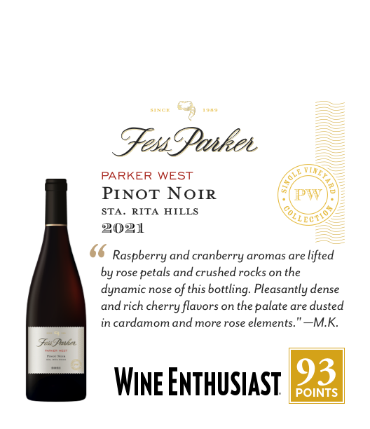 1-Up Shelftalker for Parker West Pinot Noir