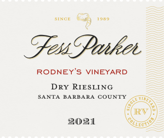 Label for Rodney's Vineyard Dry Riesling