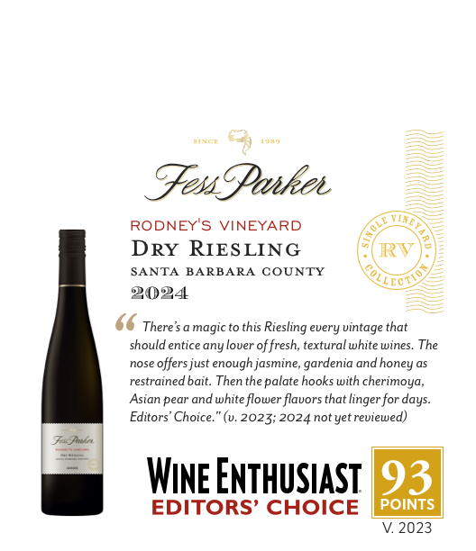 1-Up Shelftalker for Rodney's Vineyard Dry Riesling