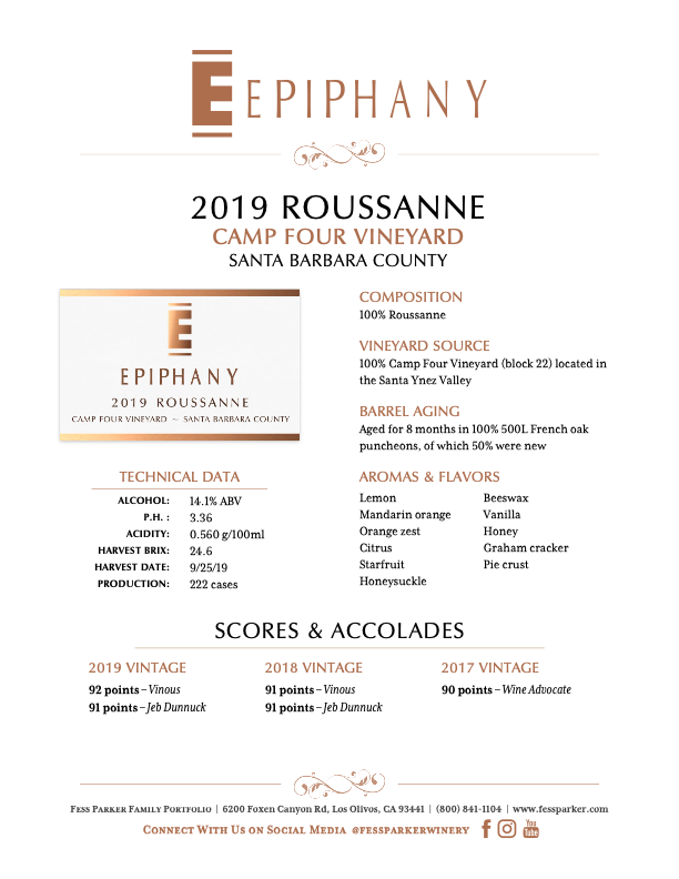 Product Sheet for Roussanne