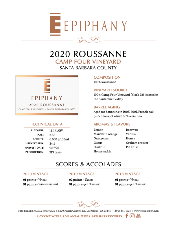 Product Sheet for Roussanne