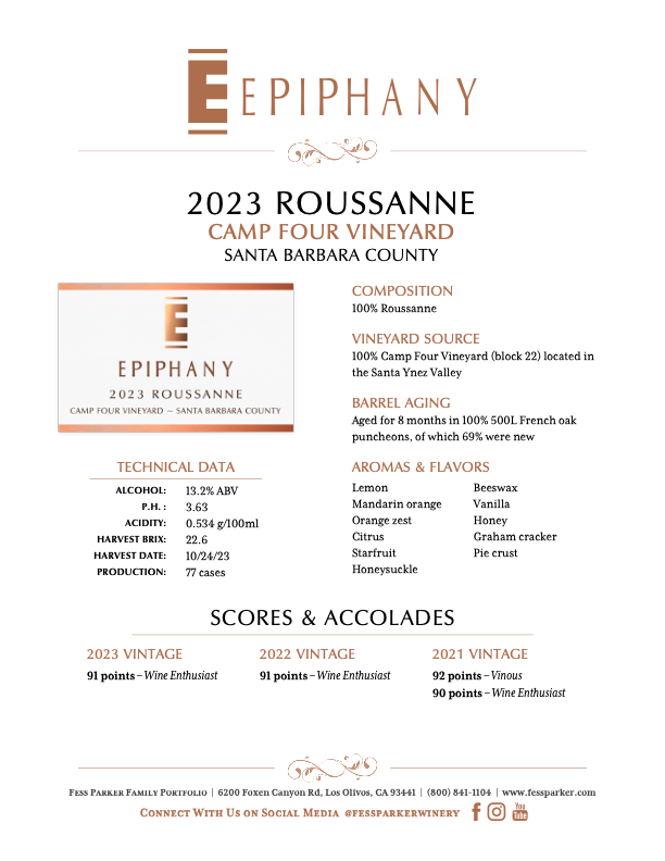 Product Sheet for Roussanne