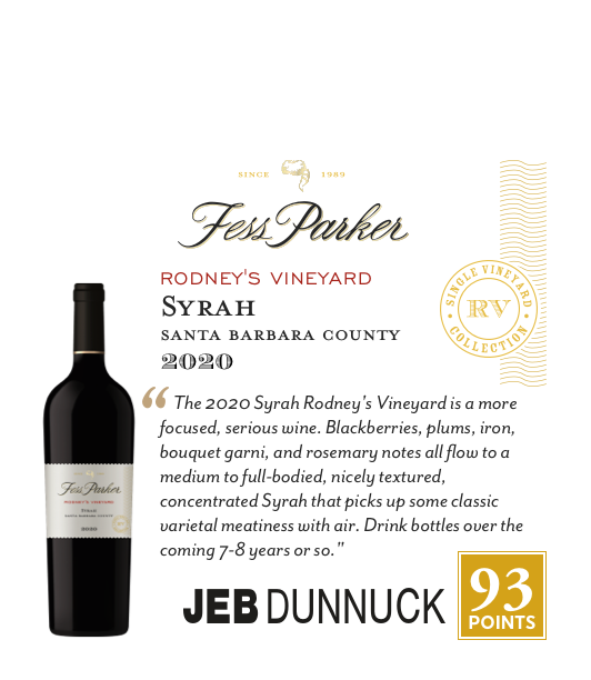 1-Up Shelftalker for Rodney's Vineyard Syrah