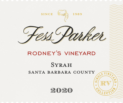 Label for Rodney's Vineyard Syrah