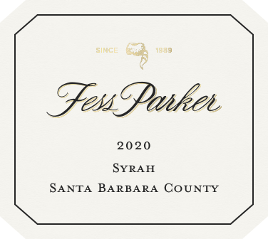 Label for Santa Barbara County Syrah