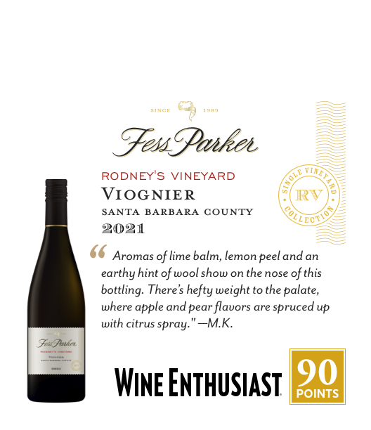 1-Up Shelftalker for Rodney's Vineyard Viognier