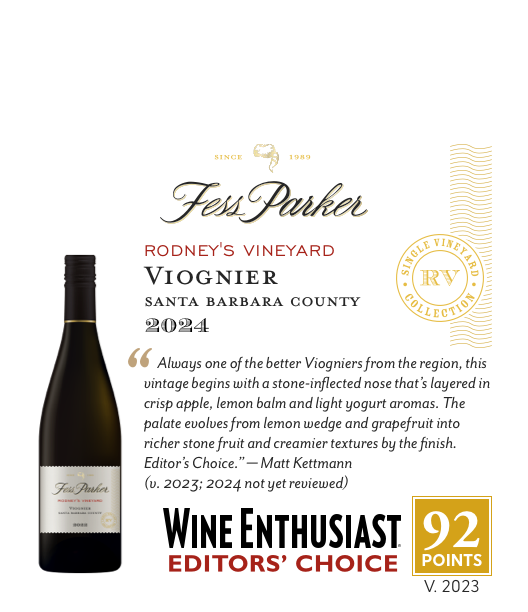 1-Up Shelftalker for Rodney's Vineyard Viognier