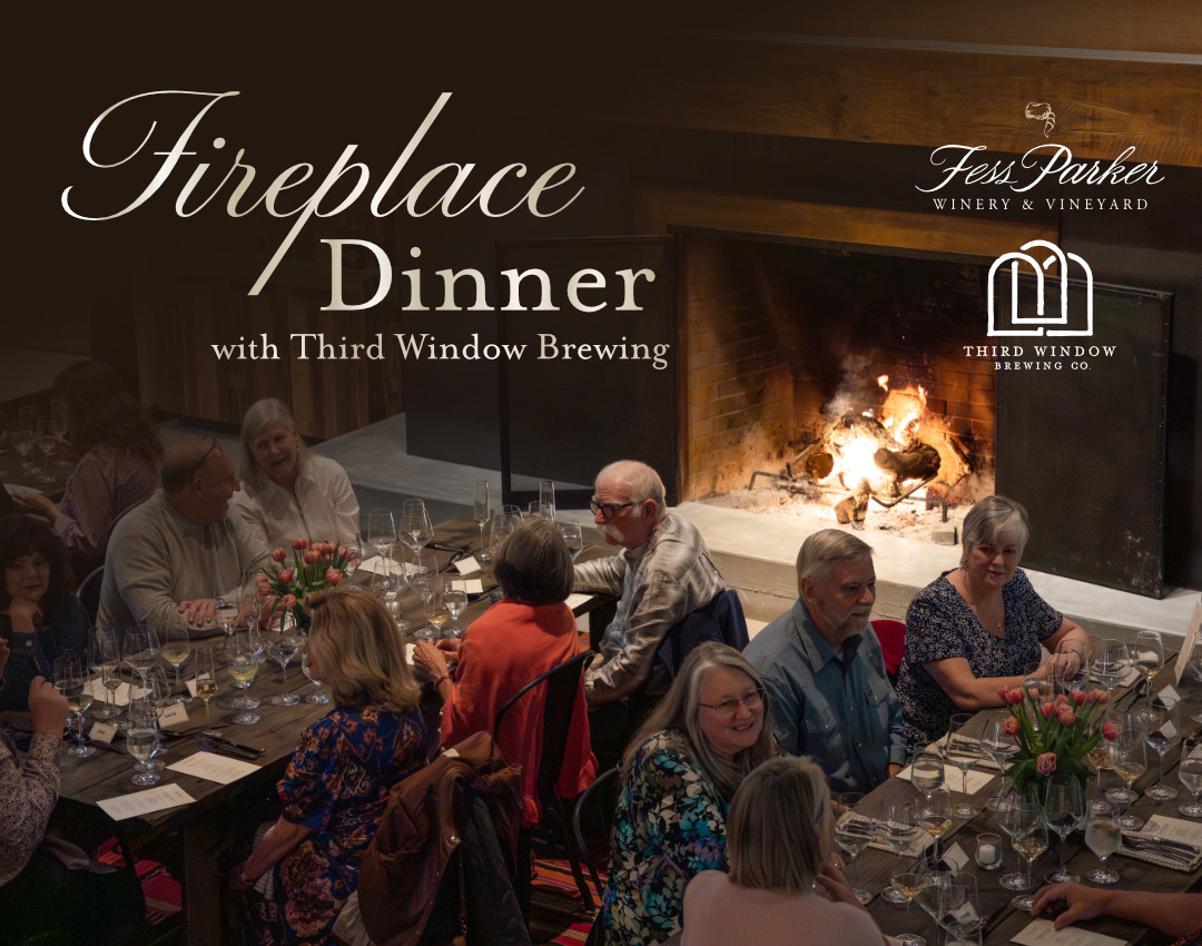 Fireplace Dinner with Third Window Brewing at Fess Parker Winery