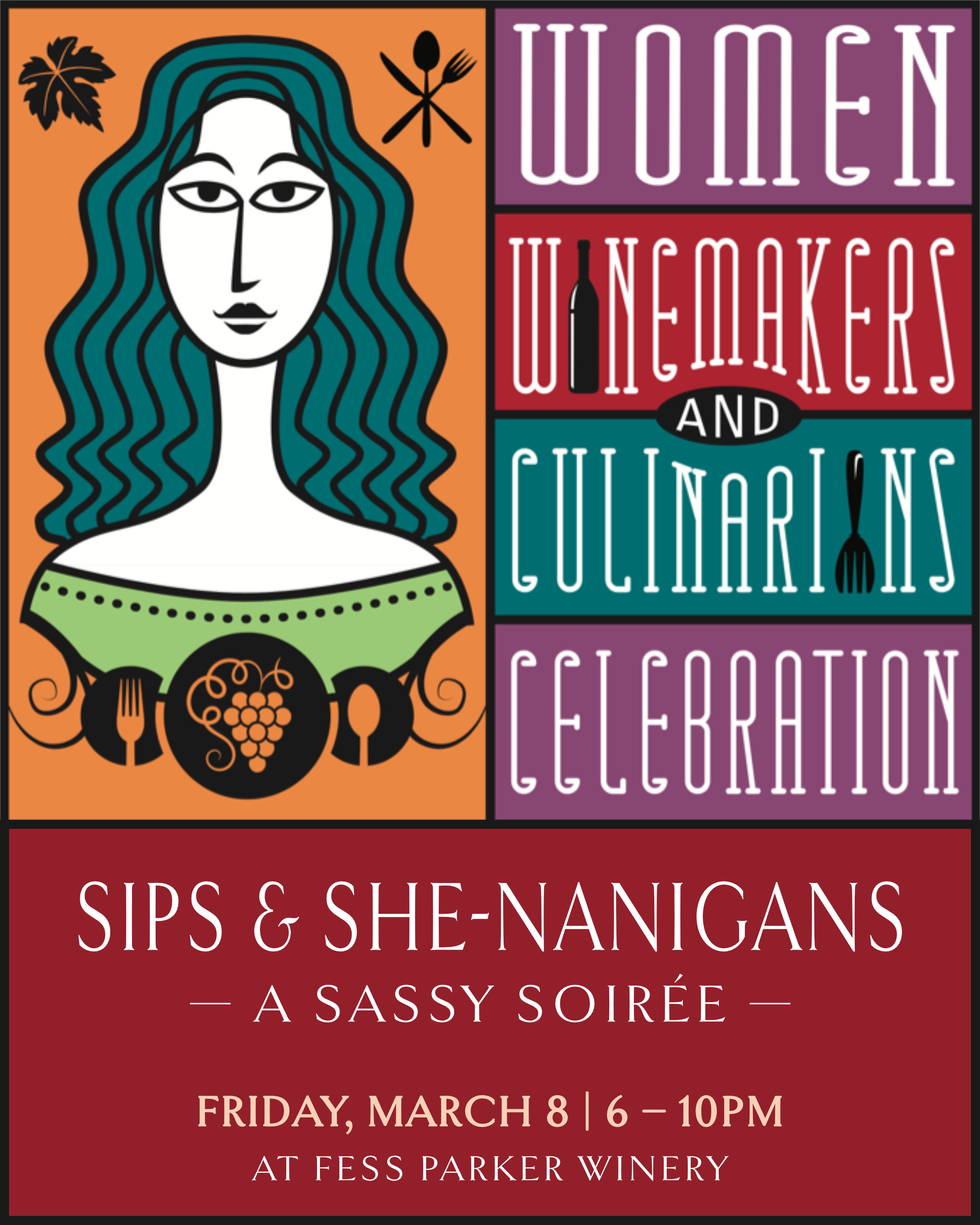 Women Winemakers and Culinarians Celebration - Sips & She-nanigans, A Sassy Soirée